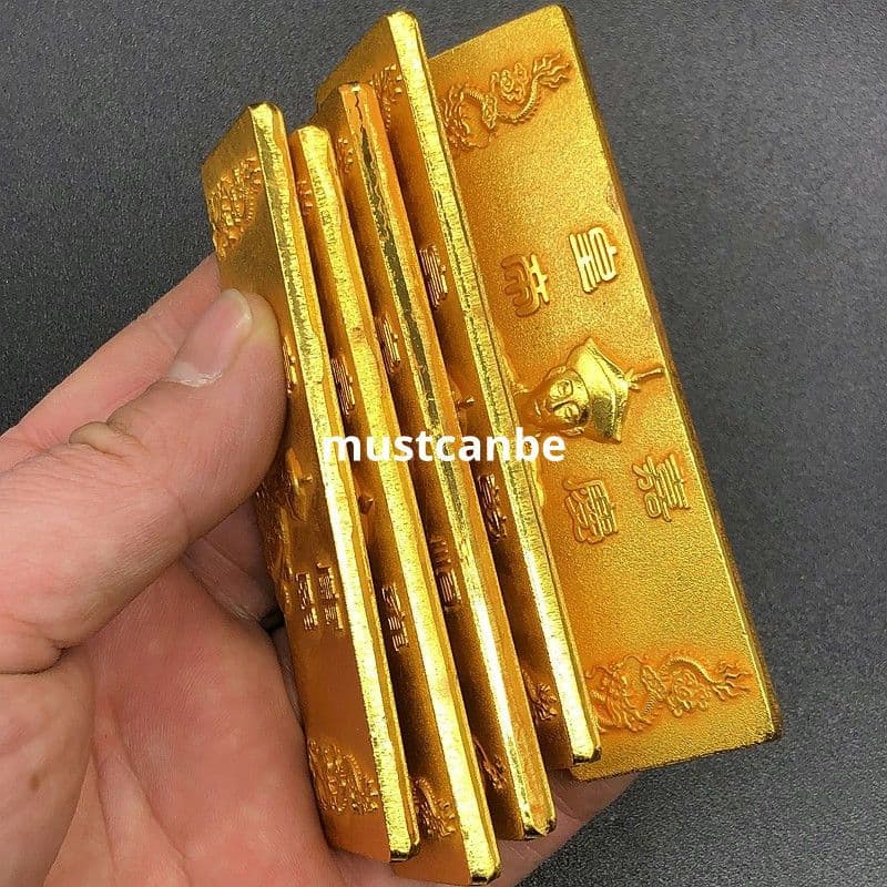 銭貨 清代五帝金条五枚セット 金属工芸 文房具 装飾品 現代工芸品 置物