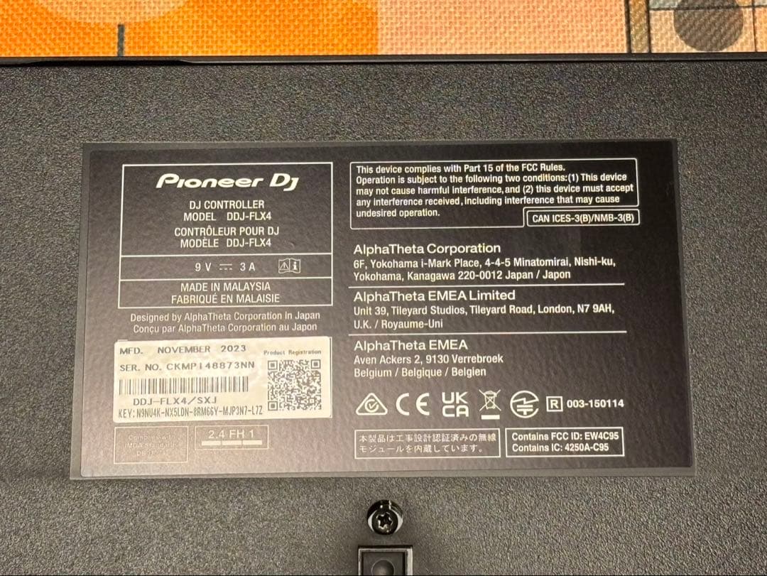 【きの】Pioneer DJ DDJ-FLX4 DJコントローラー