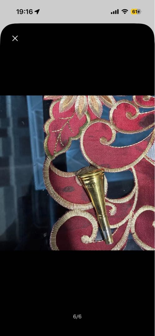 BACH12マウスピース ホルンマウスピース 金メッキ