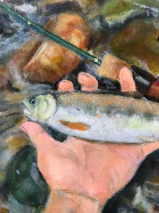 キープサイズ！！(油彩画)