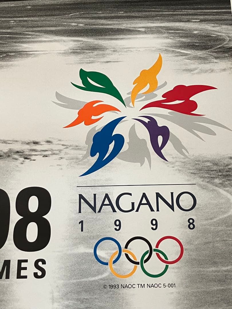❣️NAGANO 1998 冬季オリンピック 公式ポスター B1サイズ　貴重品