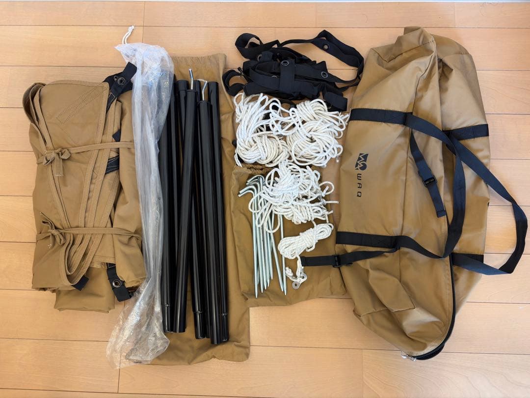 WAQ ワック ヘキサタープ Mサイズ タープテント TAN タン