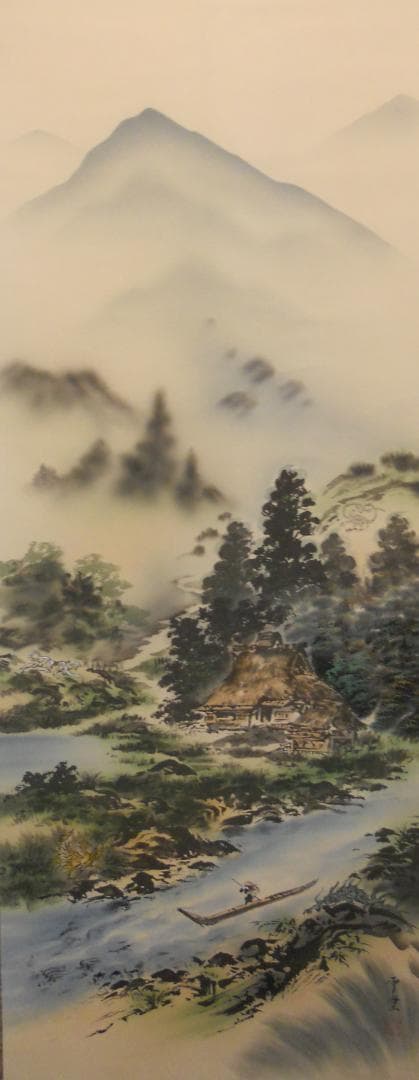 掛け軸 雪堂 守護四神相応図 絹本 希少 軸装 茶道具 掛軸 美品 です。