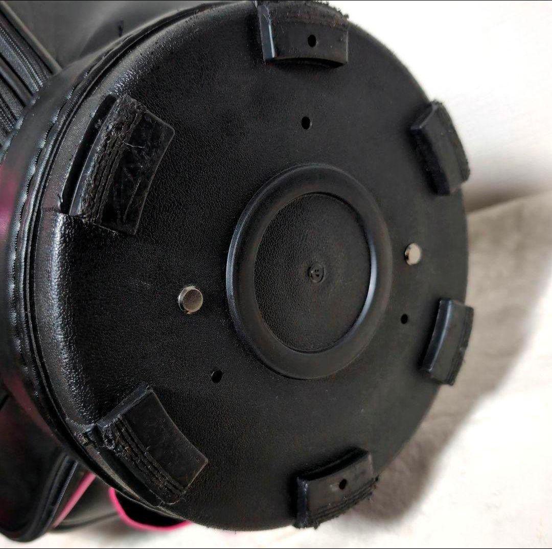 df26 Callaway ゴルフバッグ 黒 × ピンク レザー フード付き