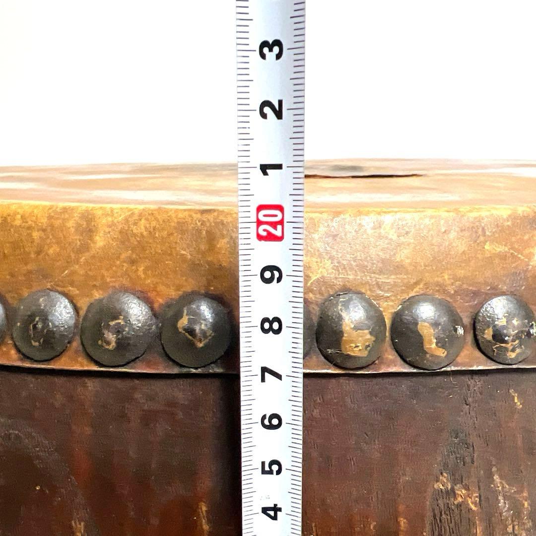 【大型】平太鼓 52.5cm×20cm 古太鼓 歌舞伎囃子 お囃子 古木