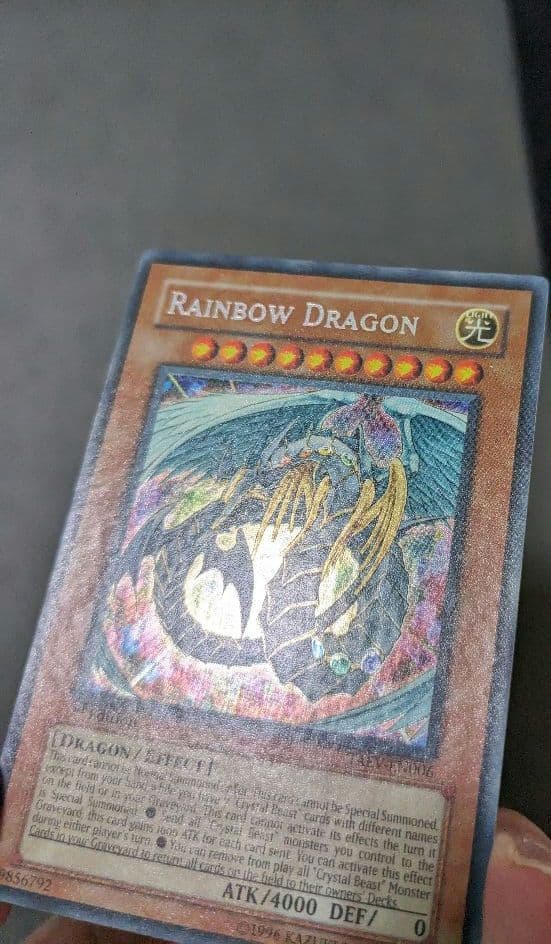 あいすです。英語版、究極宝玉神、レインボードラゴン、シク、シークレットレア