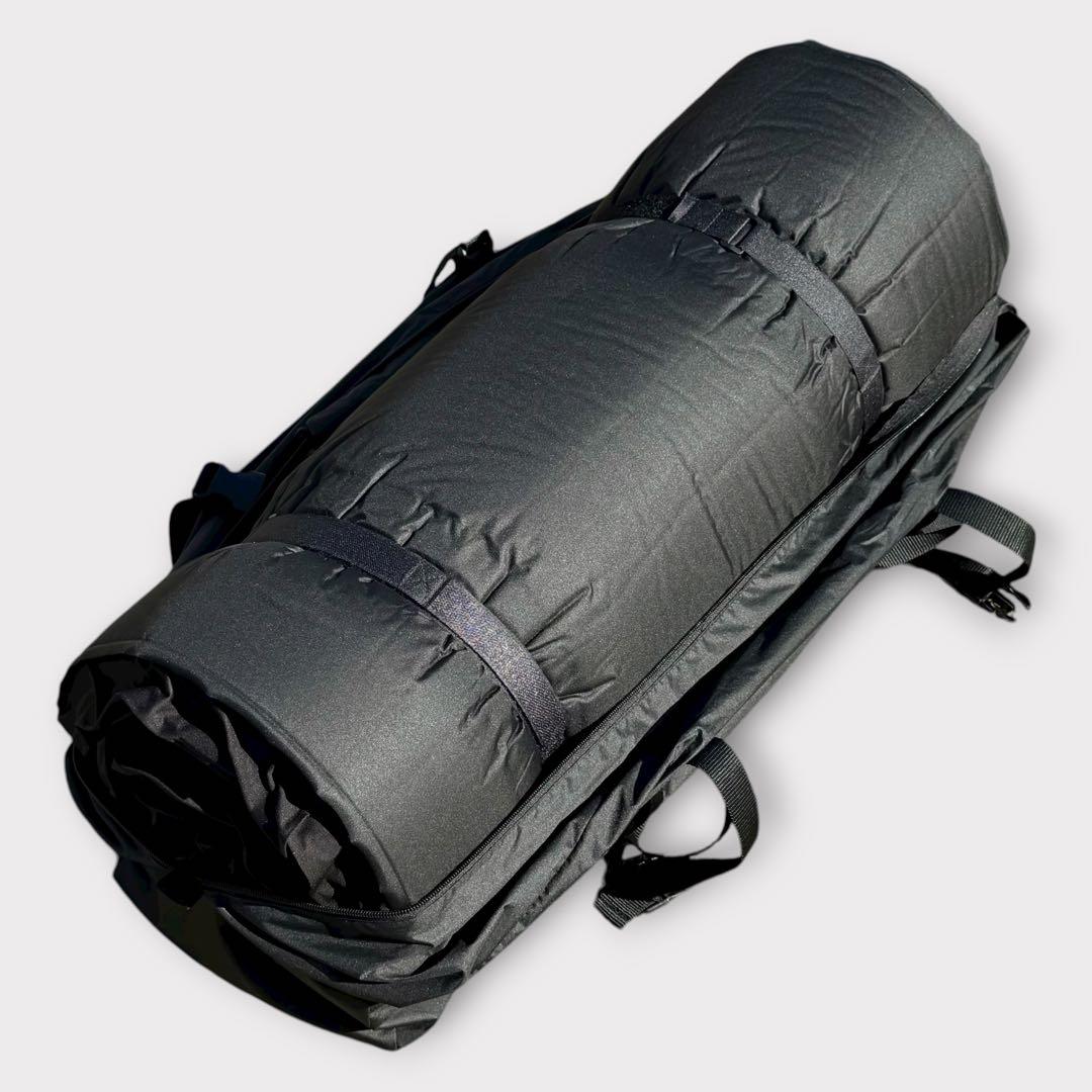 9284.WAQ インフレーターマット シングル 10cm ピロー付 ブラック