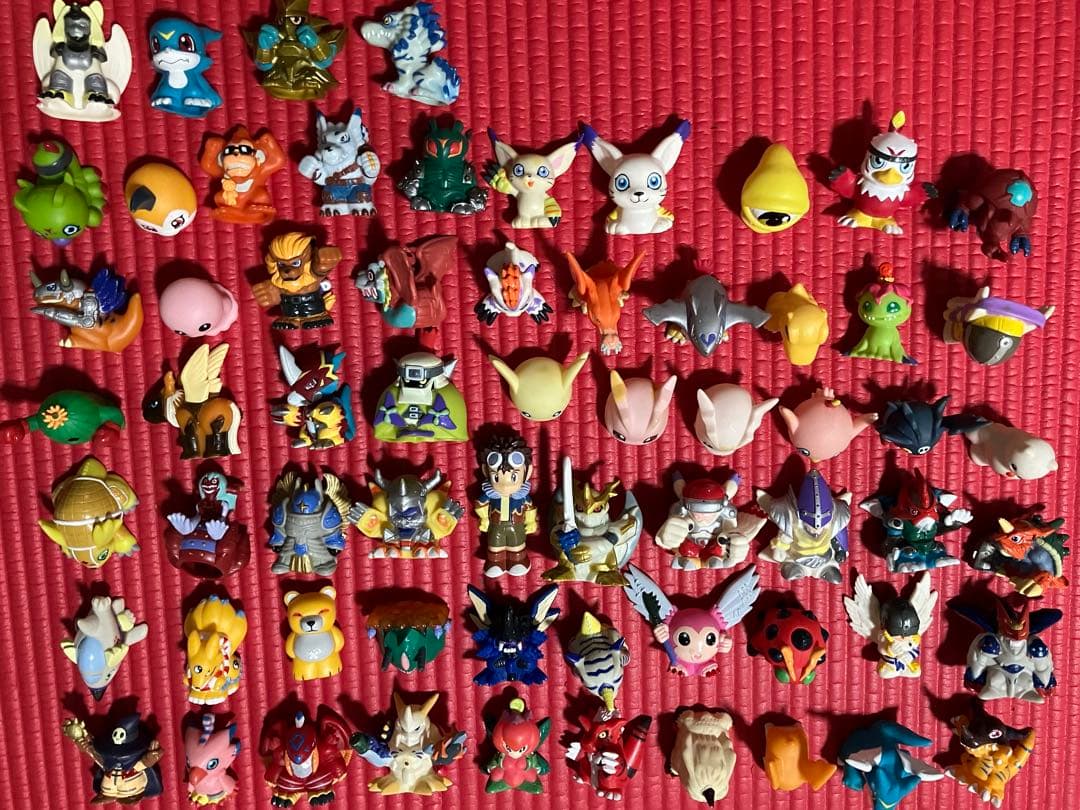 ☆デジモン ソフビフィギュア まとめ売り 大量 68体(写真1+4+5)