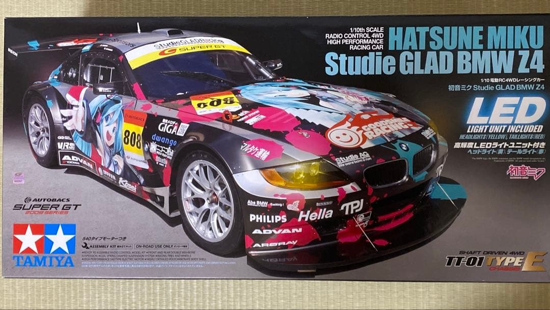 タミヤ 初音ミク Studie GLAD  Z4 TT-01