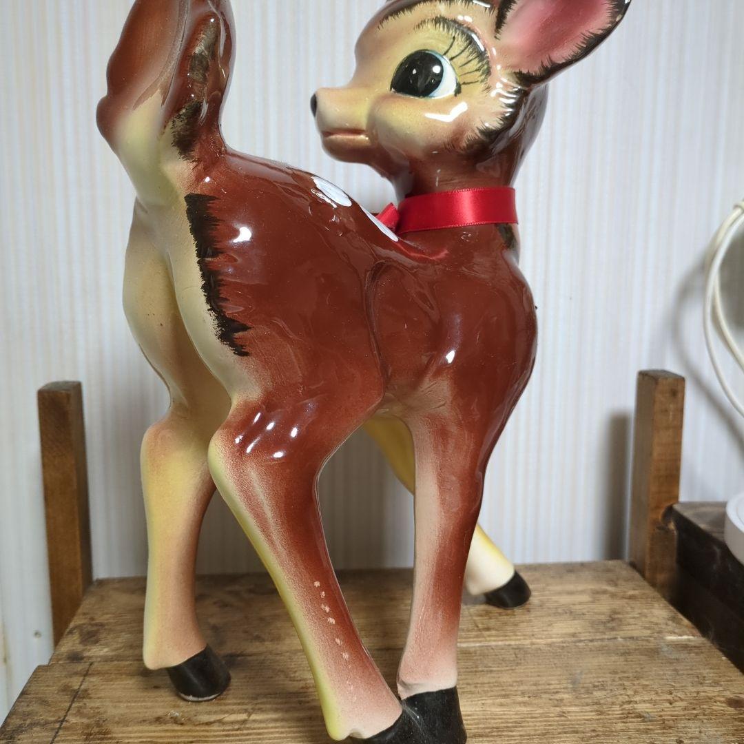 陶器製　バンビ　置物