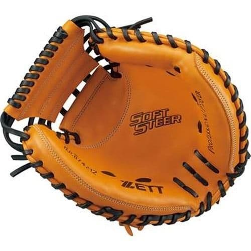 ZETT 少年軟式野球 キャッチャーミット　オレンジ