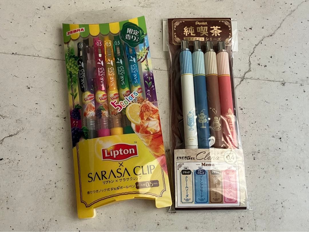 リプトン★サラサ5色ボールペンセット &クレナ0.4mm4本セット