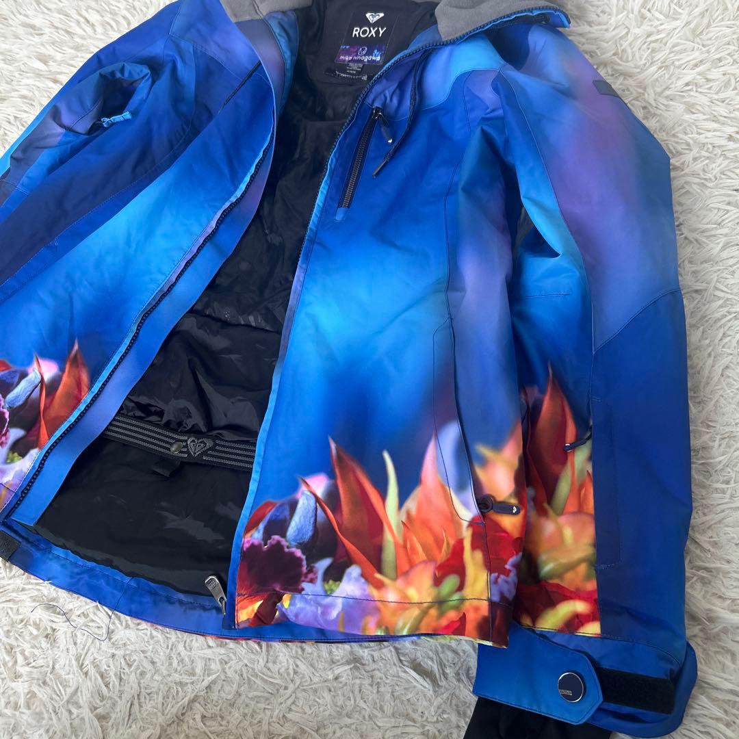 美品　ROXYスノボウエア　上下セット　蜷川実花コラボ　花柄　M L