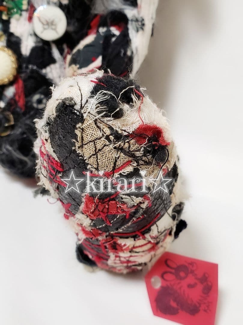 【ミヤタケイコ】うさぎ 黒 ハンドメイド ぬいぐるみ アリス kawaii