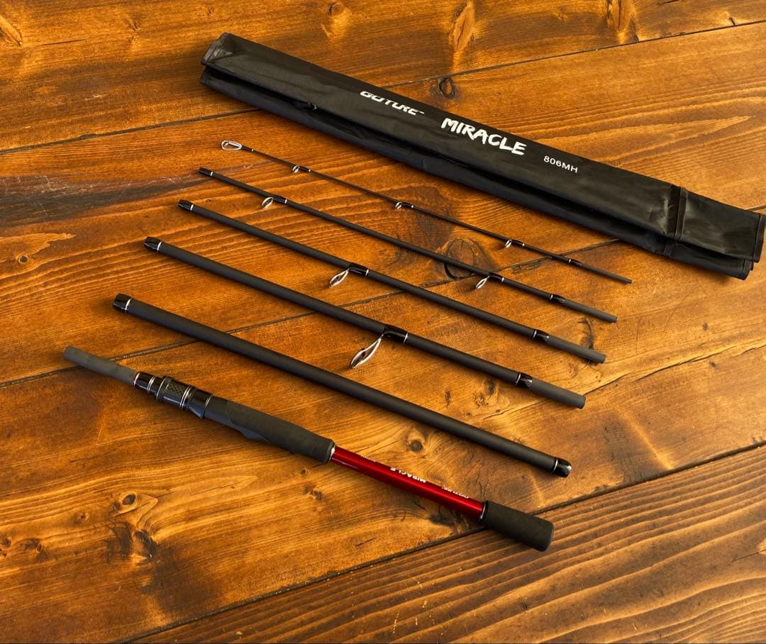 釣り竿セット　エギングセット　カーボンロッド　エギングロッド　8ft 2.4M