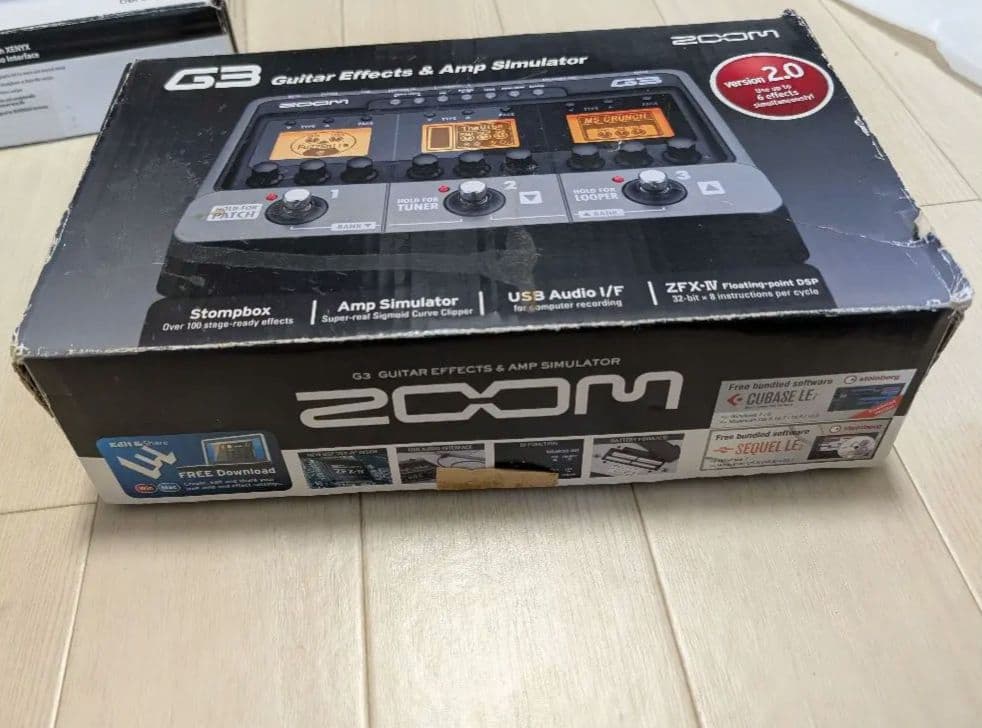 Zoom G3 ver 2.0 ギターエフェクター キャプ付き