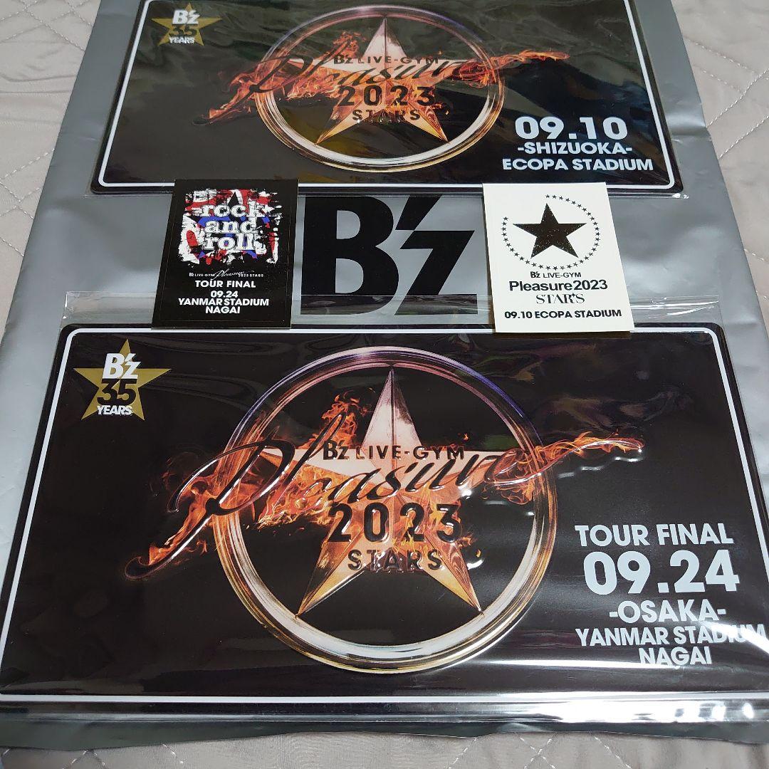 B'zPleasure2023STAR✭Sメモリアルプレートステッカーピンバッジ