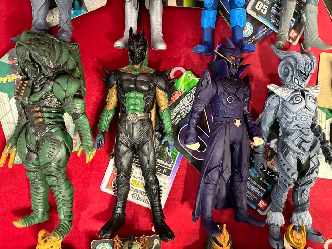 タグ付き 仮面ライダー 怪人シリーズ まとめ売り 21体 ソフビ