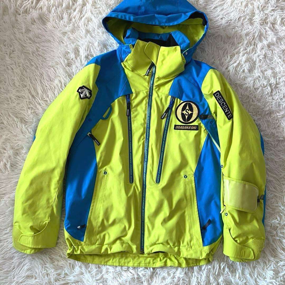#J12✨希少DESCENTEオガサカ✨スキー スノボ ウェア 上下 メンズS