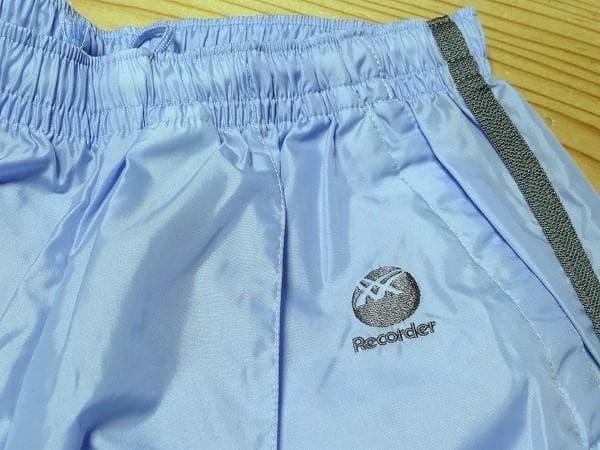 80年代 ビンテージ 日本製 アシックス レコーダー ナイロンパンツ L 当時物