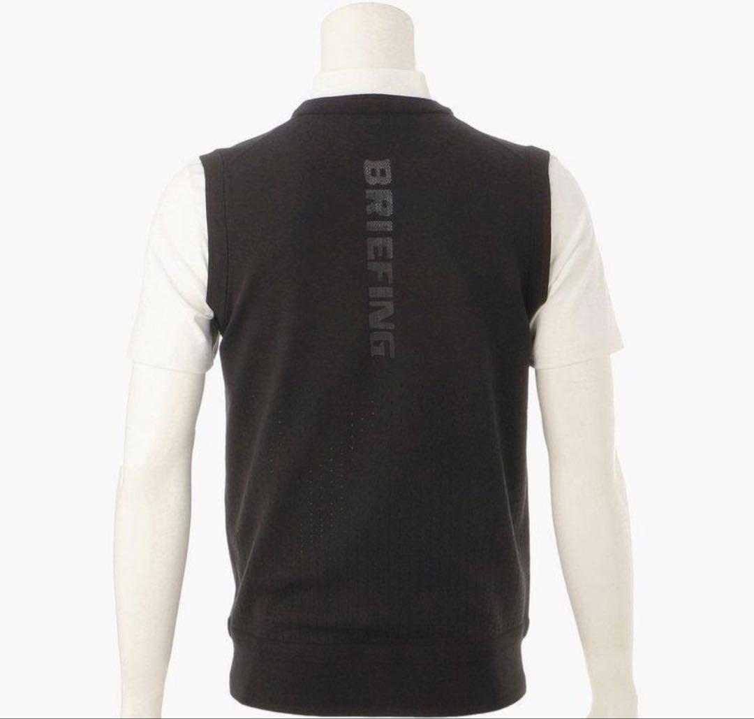 BRIEFING ブリーフィング ニット　ベスト　メンズ　ゴルフ　ロゴ　黒　L