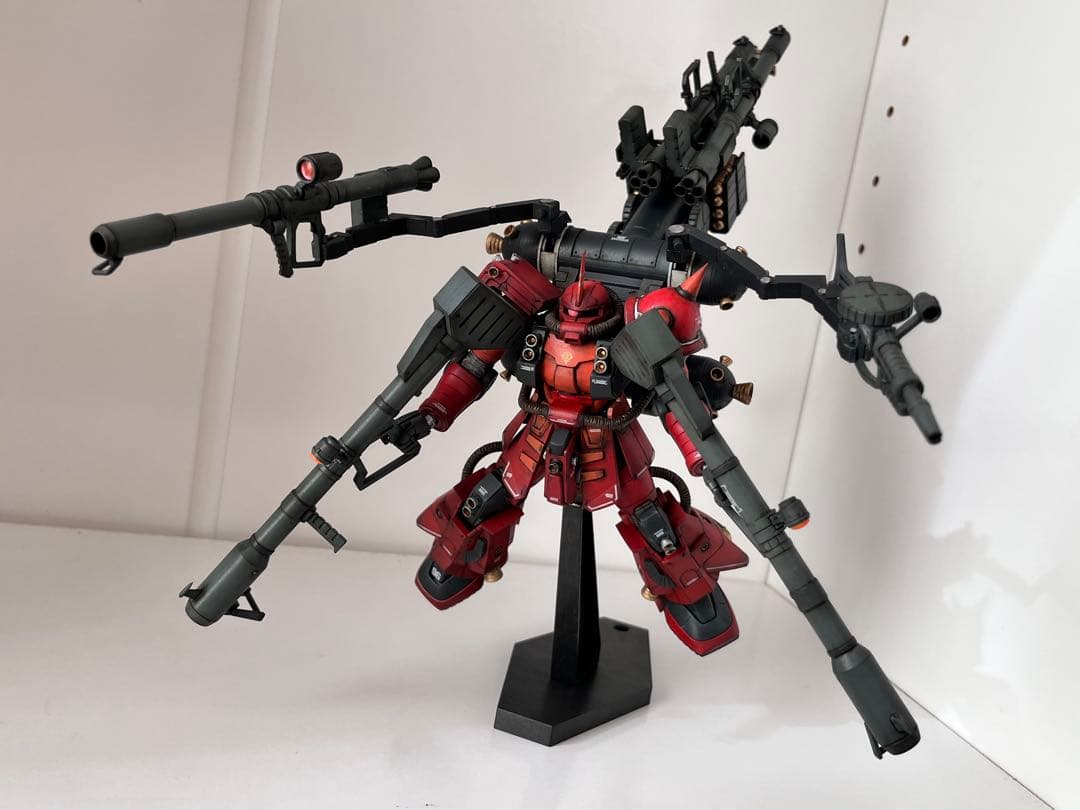 hg ガンプラ　サイコ・ザク　 ウェザリング　全塗装　完成品