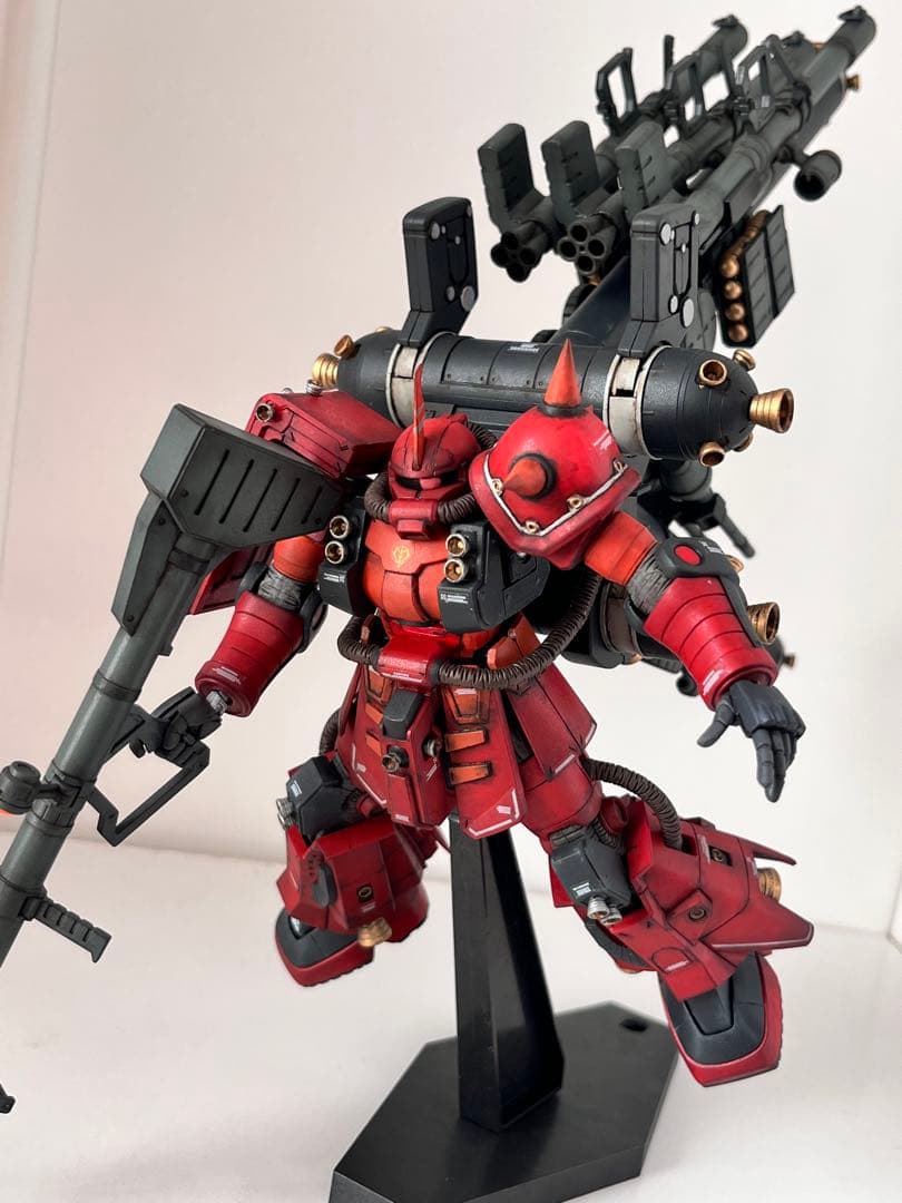 hg ガンプラ　サイコ・ザク　 ウェザリング　全塗装　完成品
