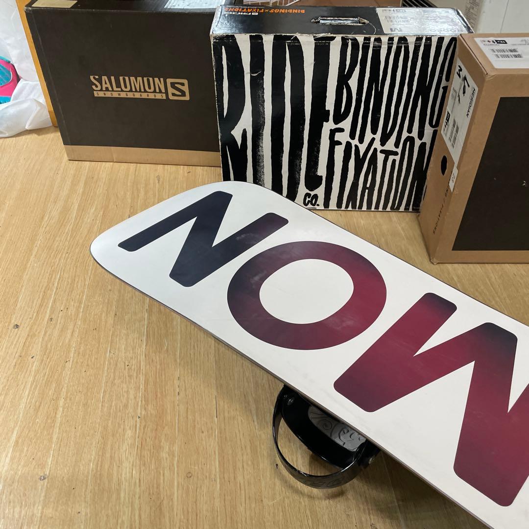 SALOMON×DRAKE　サロモン　ドレイクバインディング付スノーボードセット