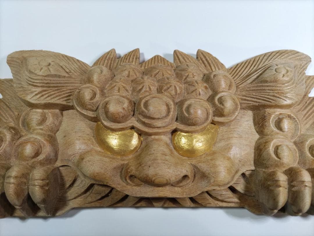 お祭り！【獅子噛み】幅30ｃｍ（金目）魔除け！山車、神輿　だんぢり彫刻部材