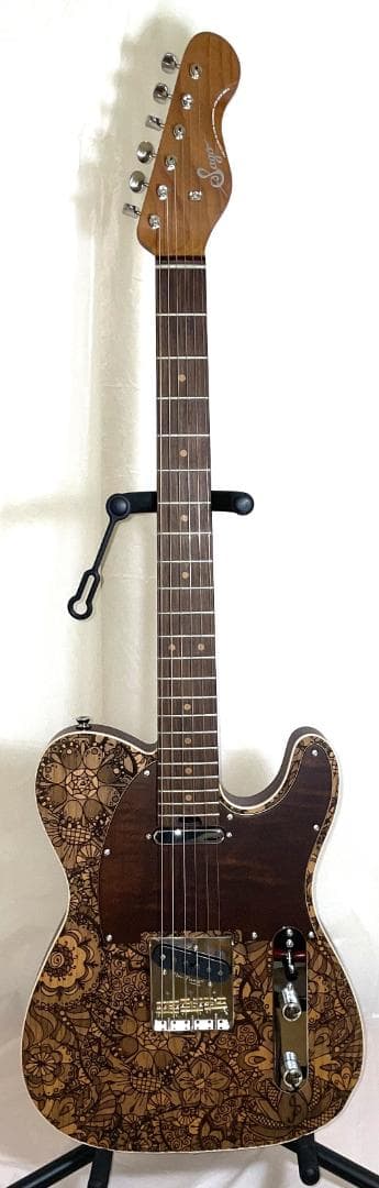 Sago / Order Classic Style T 花柄模様テレキャスター