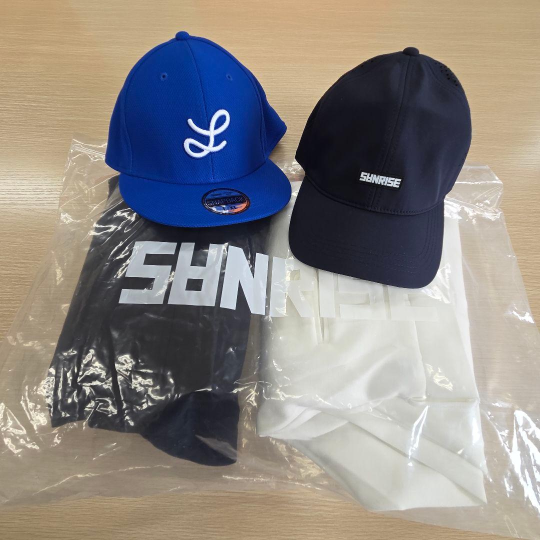 82. SANRISE PANTS×2、CAP×2セット