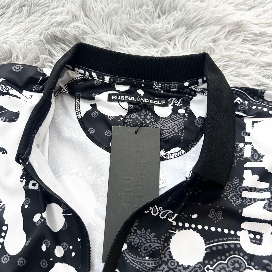 新品　ラッセルノ　セットアップ　ハーフパンツ　ハーフジップシャツ　ブラック　4