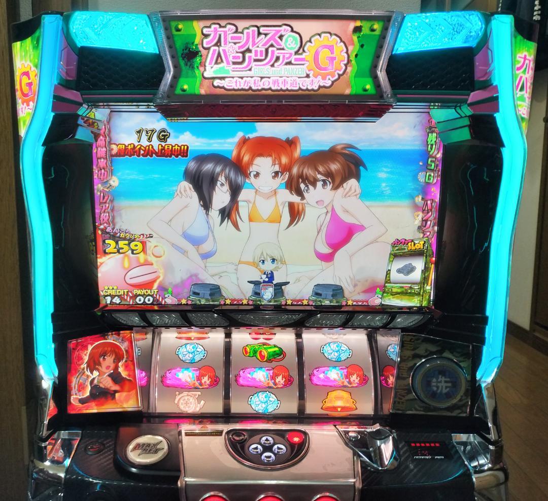 【パチスロ実機】 オリンピア★ガールズ＆パンツァーG【不要機付】