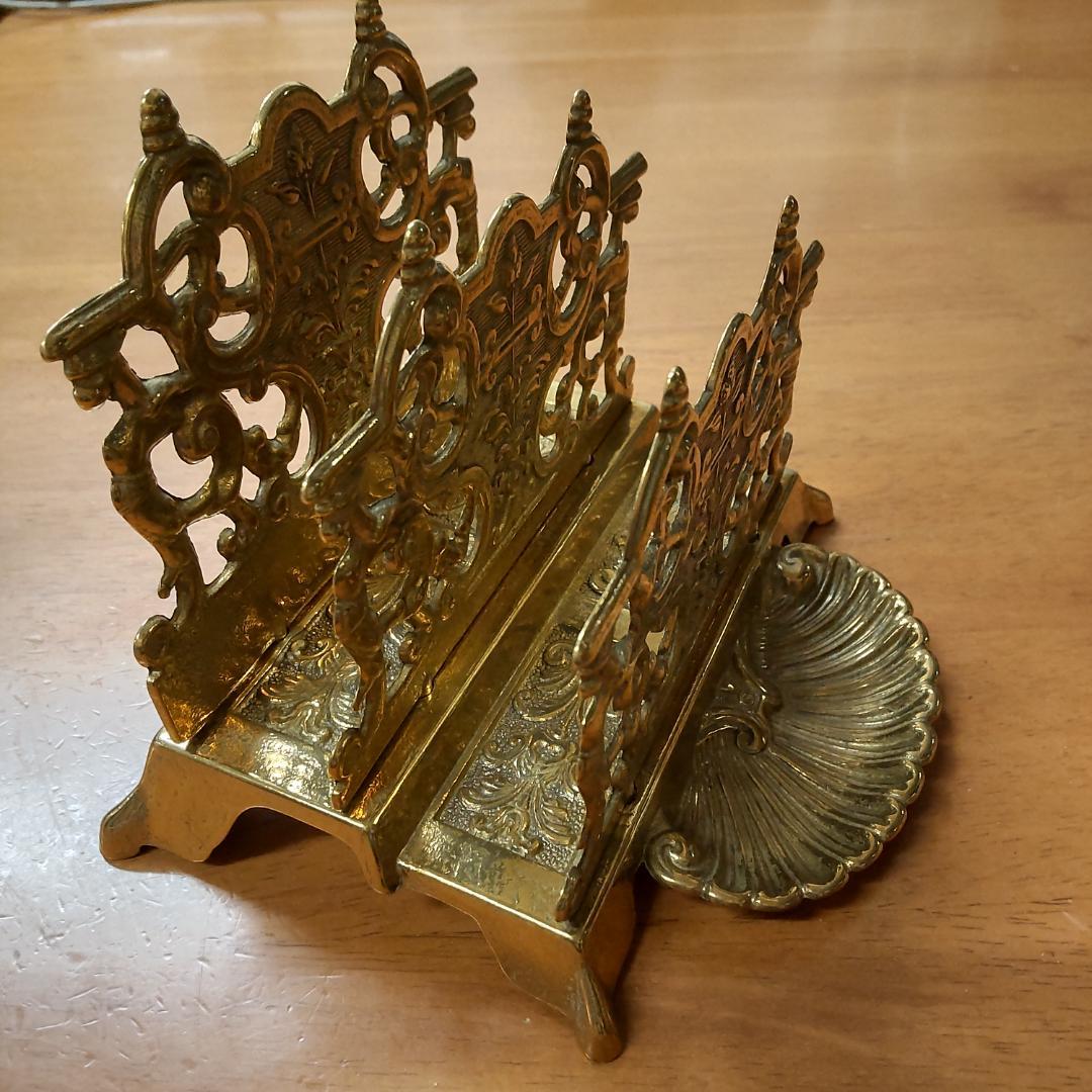 イタリア製　レターラック　真鍮　 ナプキンスタンド