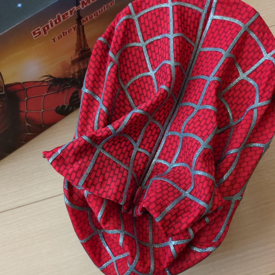 新品未使用！スパイダーマン　マスク　コスプレ　1/1　 3D マスク　red