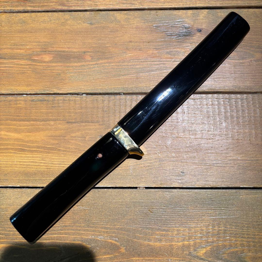 日本刀残欠クラフトナイフNo.63 最上大業物 長曽祢虎徹興里 黒鞘