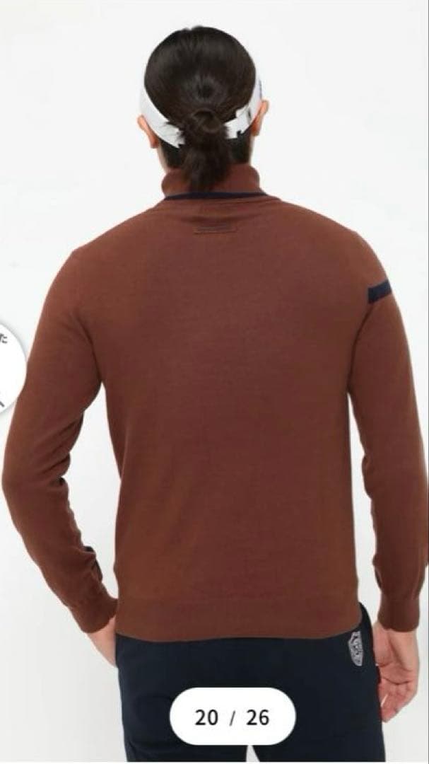 パーリーゲイツ フトタッチハイネックニット プルオーバー サイズ4