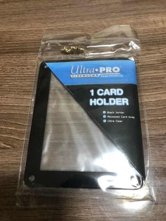 ウルトラプロ ブラックフレーム(黒枠) 1枚用 スクリューダウン 10点セット