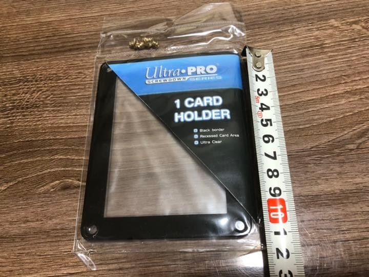 ウルトラプロ ブラックフレーム(黒枠) 1枚用 スクリューダウン 10点セット