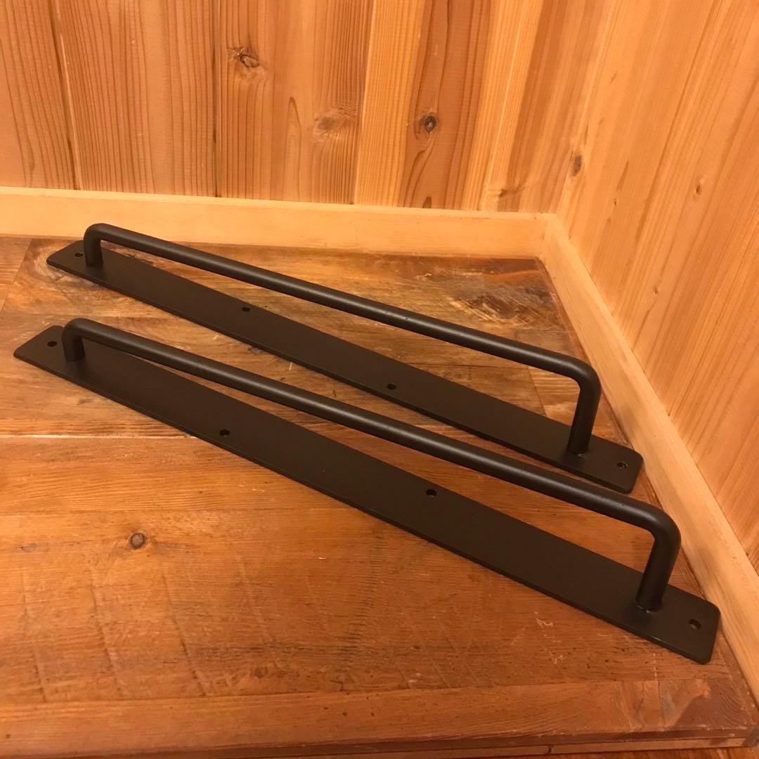 【アイアン職人】重厚感ある扉等に似合う‼️　取手　2個セット