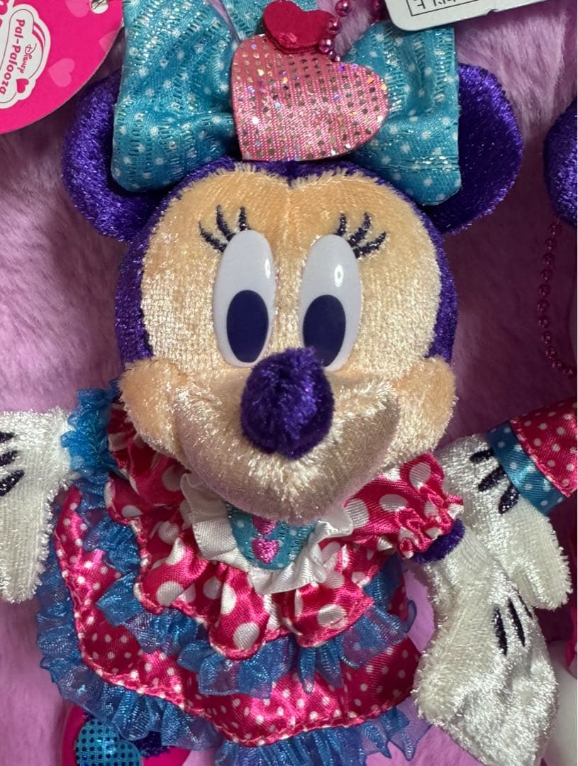 新品未使用♡ミニーファンダーランド　パルパル　ミッキー&ミニーぬいぐるみバッジ②