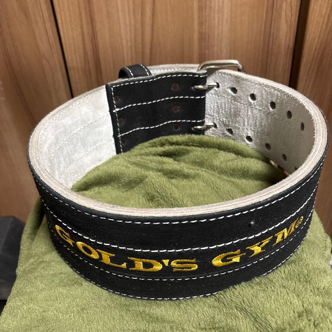 GOLD'S GYM トレーニングベルト　パワーベルト2ピンタイプ　Mサイズ