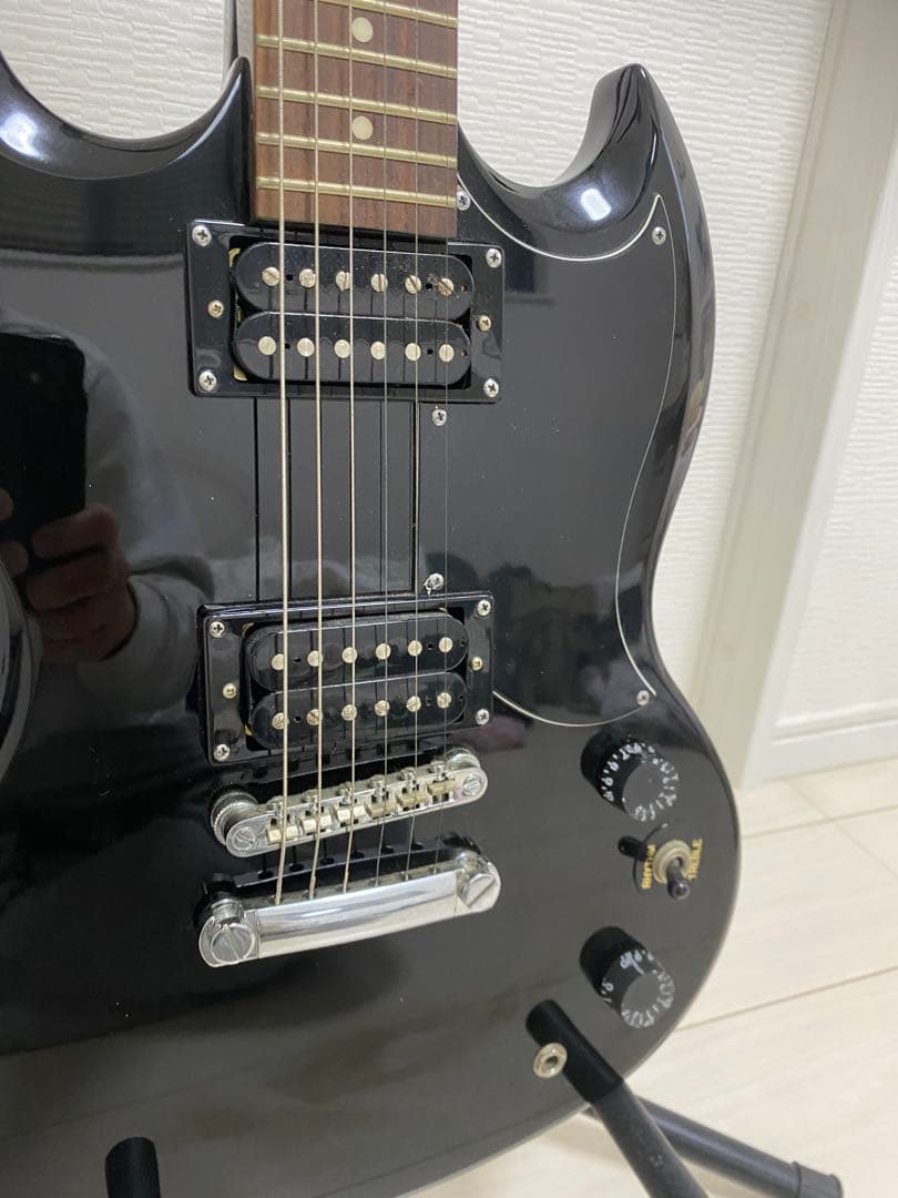 エピフォン　SG エレキギター ブラック