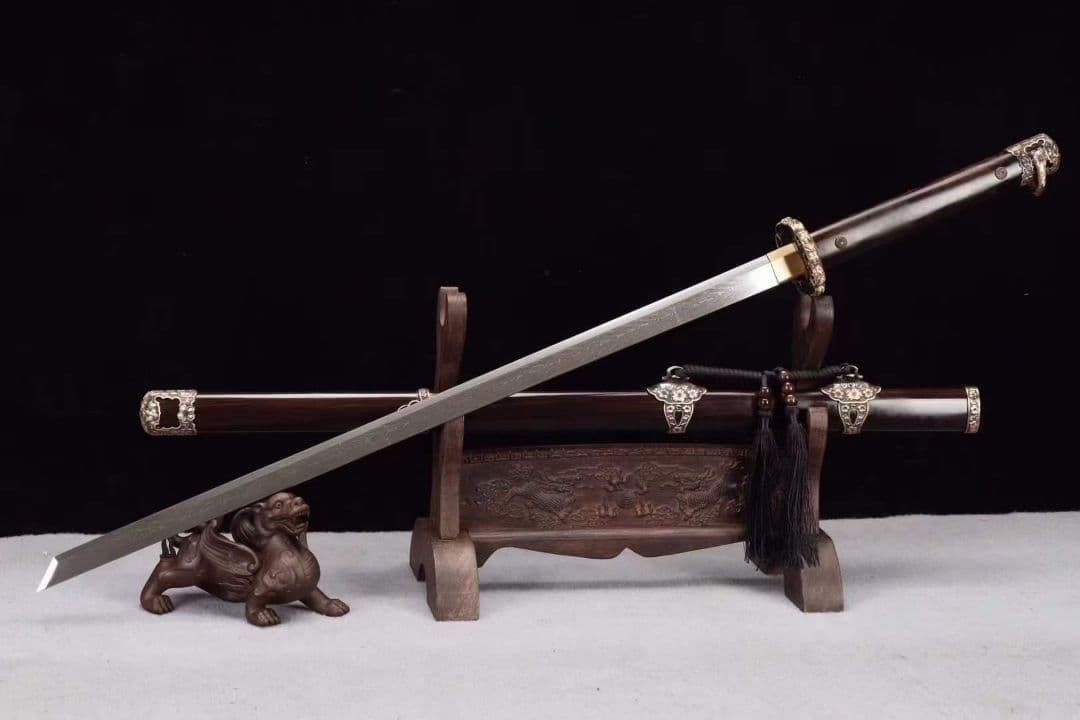 『ダマスカス紋唐刀』 古兵器 武具　刀装具　日本刀　模造刀 居合刀