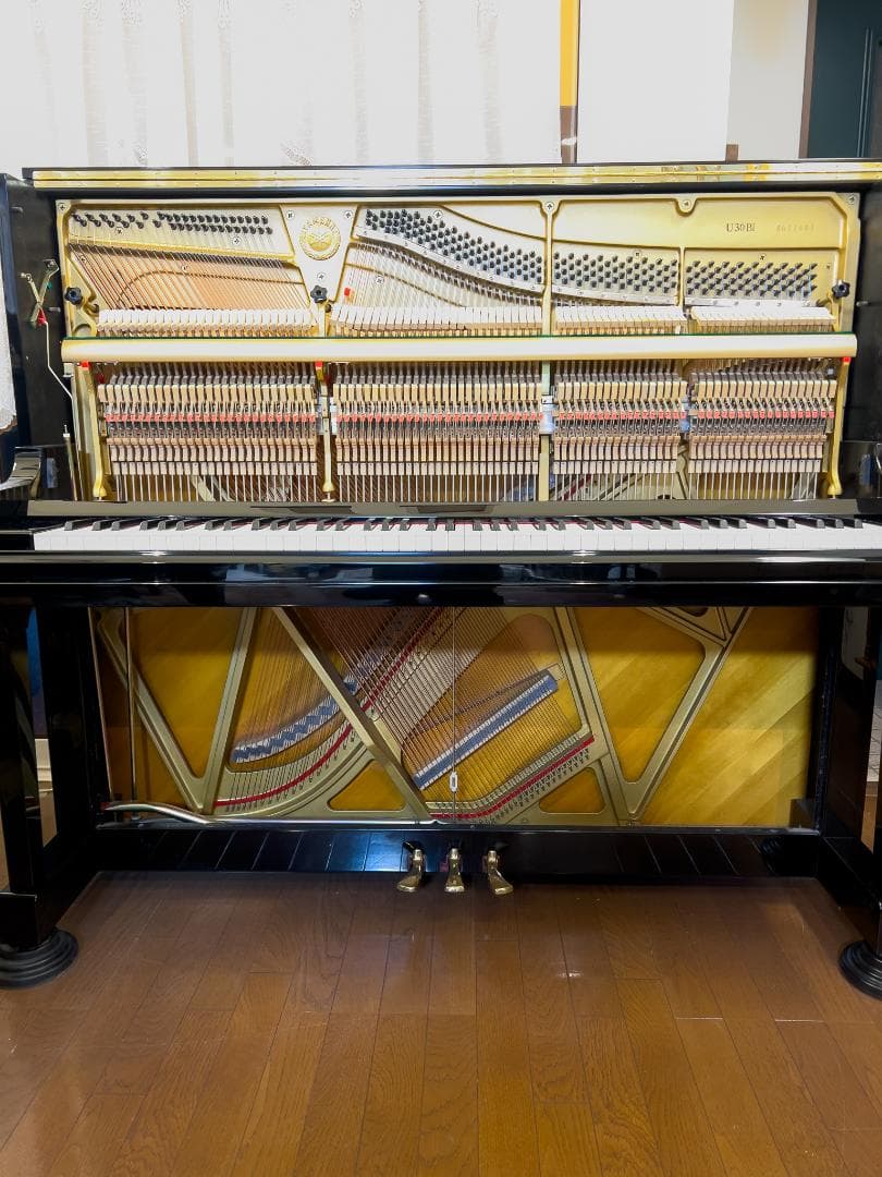 YAMAHA アップライトピアノU30Bl 1989年製