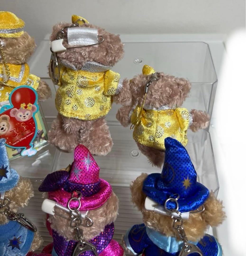 ダッフィー、シェリーメイぬいぐるみバッチ、ぬいぐるみストラップ、10、30周年