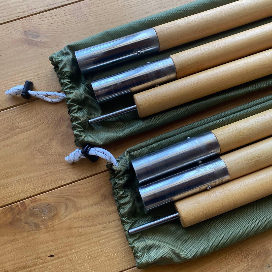 【yoshi1212】マウンテンリサーチ　タープ&ウッドポール2本セット