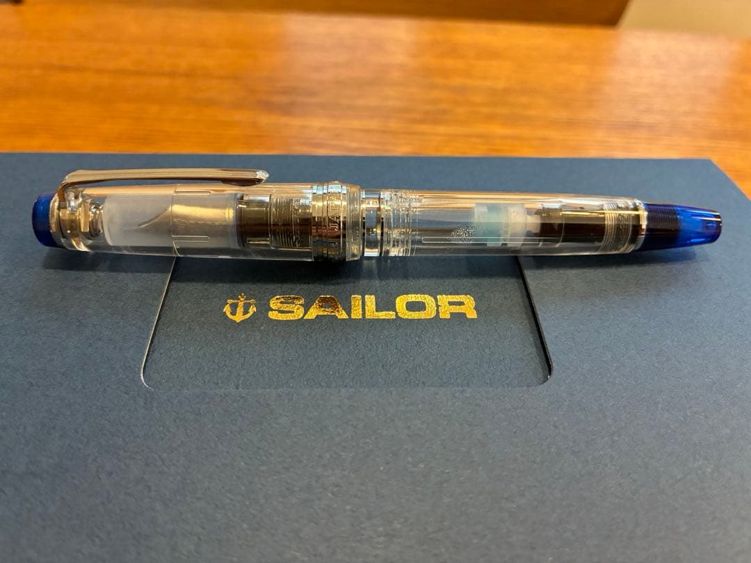 セーラー万年筆 プロフェッショナルギア レアロ趣味の文具箱限定 スケルトンブルー