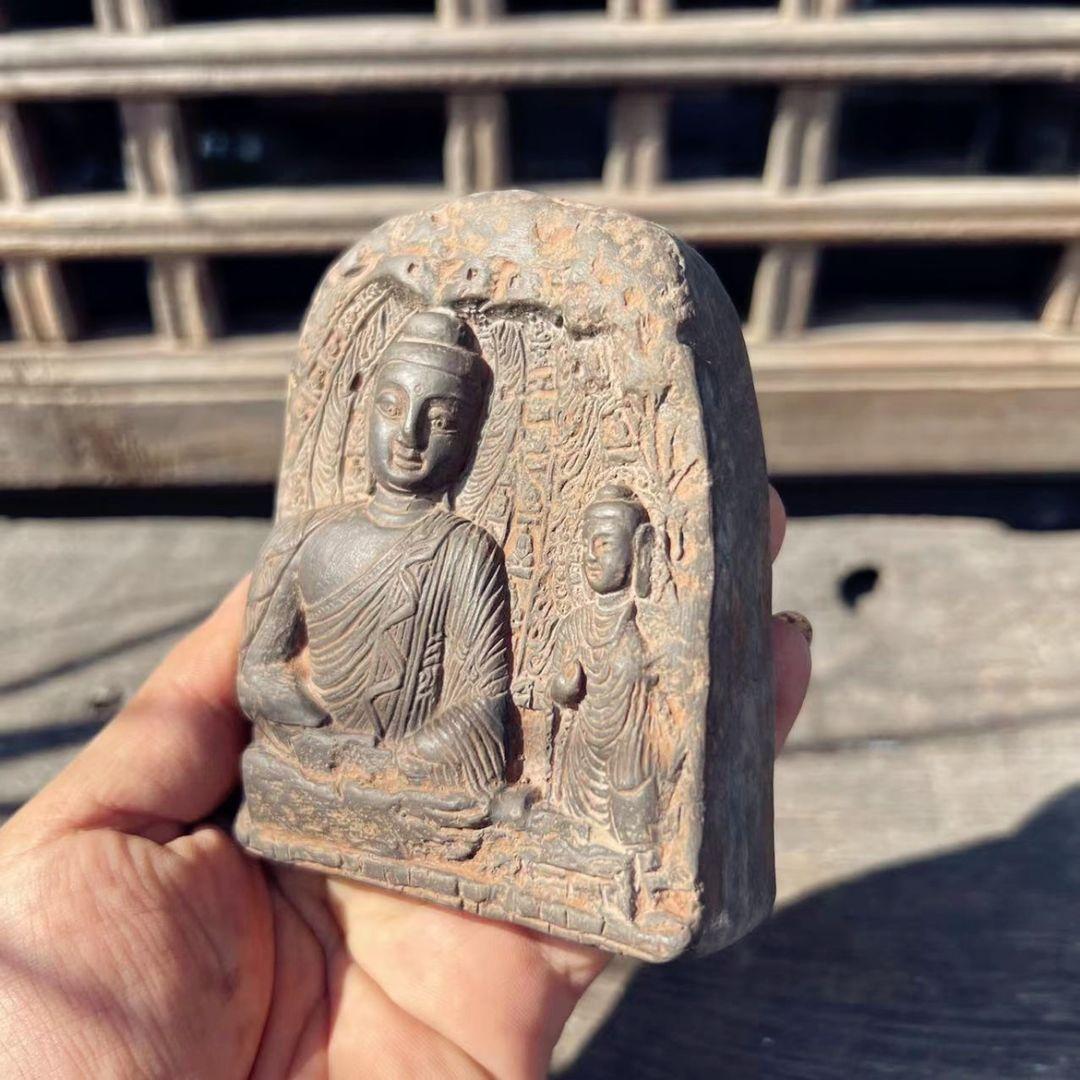 雲岡石窟 第二十窟 第五窟 第十八窟 思惟 煉瓦彫仏 玄関 書斎文鎮 文房置物