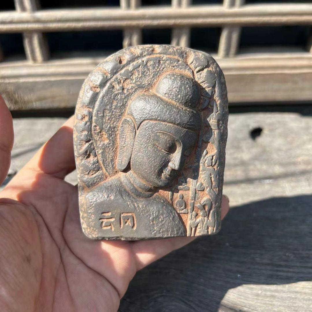 雲岡石窟 第二十窟 第五窟 第十八窟 思惟 煉瓦彫仏 玄関 書斎文鎮 文房置物